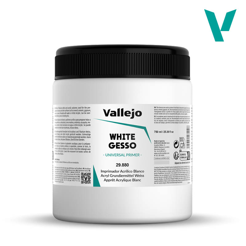 Vallejo Acrylic Artist White Gesso Vallejo Acrylic Artist White Gesso