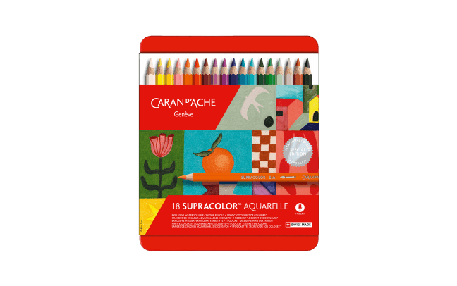 Caran d'Ache Supracolor Aquarelle 18er Oliver Jeffer Set LIMITED EDITION