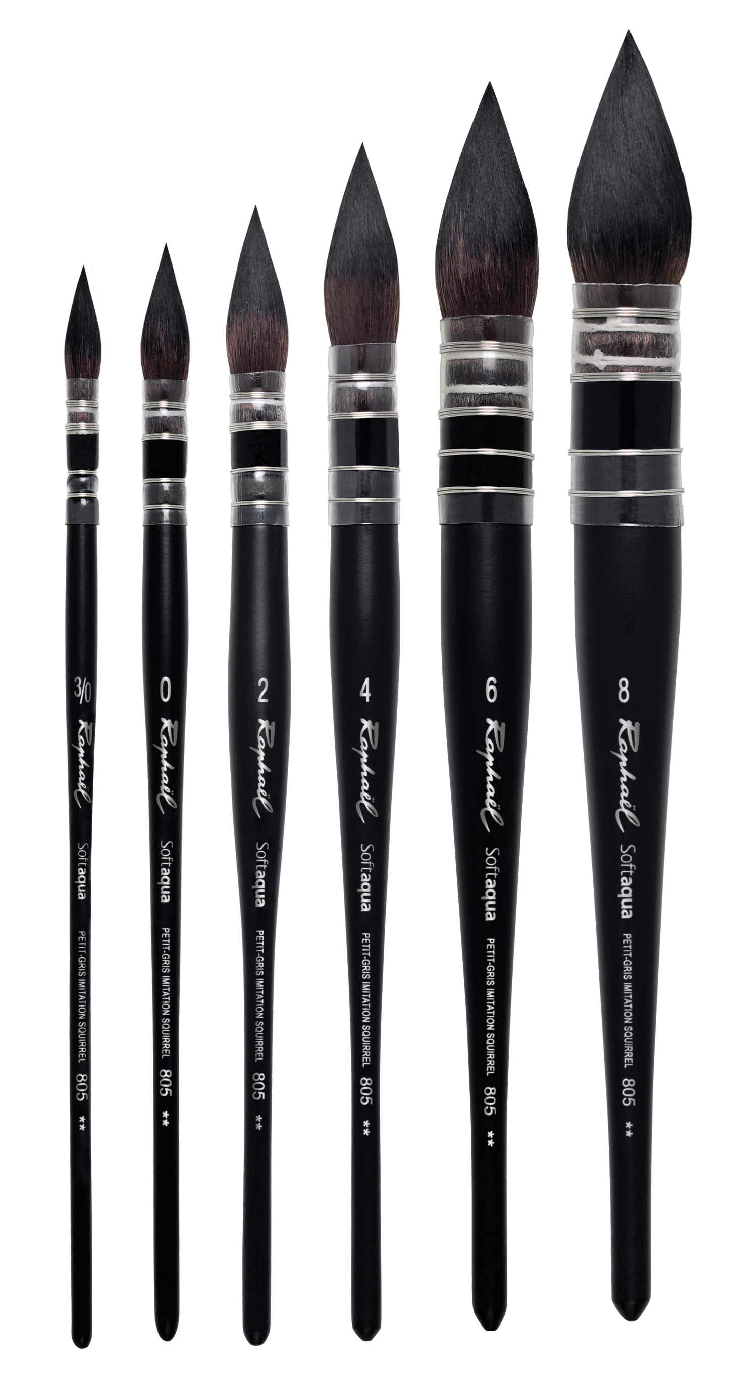 805-Echelle1 Raphael Aquarellpinsel Softaqua 805