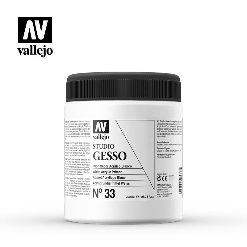 Vallejo Studio Gesso .033 Vallejo Studio Gesso .033