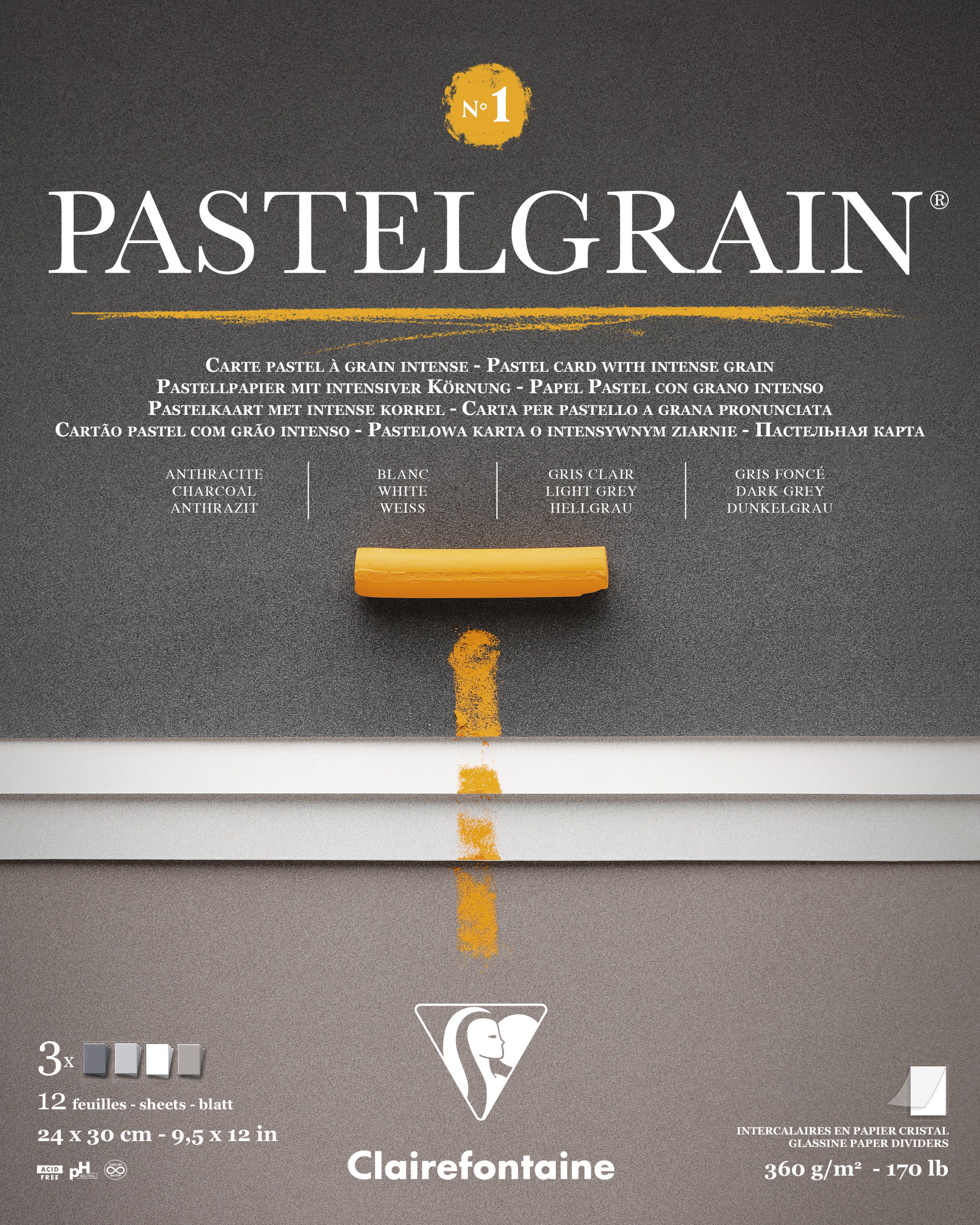 Clairefontaine Pastelgrain 360g Block Clairefontaine Pastelgrain 360g Block